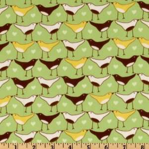  44 Wide Chirp Songbirds Leaf Fabric By The Yard Arts 