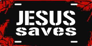 Jesus Saves Religious Novelty License Plates  