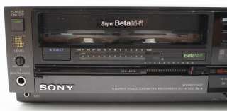 Sony SL HF900 Super Beta Max Video Recorder Works Great Looks Good 