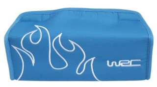 Car Auto Paper Towel Box Tissue Cover Waterproof Blue 2  