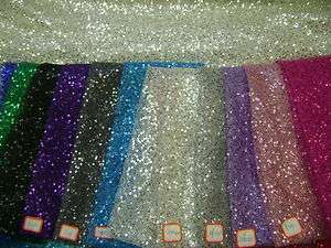 Sequins fabric on polyester mesh  