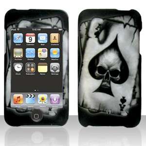 Hard Cover Case Apple IPOD TOUCH 3rd 3 2nd SKULL SPADE  