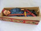   VTG Retro Mid Century Hazelles Clown Marionette Puppet Toy In Box
