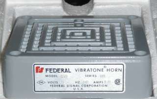 Federal Signal Vibratone Horn 450 Series B3 6V NEW  