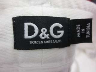 DOLCE & GABBANA White Skinny Leg Pants Trousers Size 38  