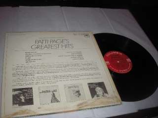 1970 Patti Pages Greatest Hits LP 2 Eye Stereo CS 9326 VG+ Vinyl 