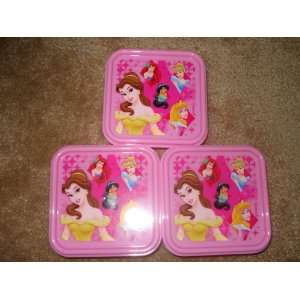 Disney Princess Food Container Belle Ariel Cinderella Jasmine 