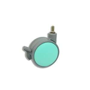 Cool Casters   Grey Caster with Aqua Finish   Item #400 75 GY AQ TS WB 