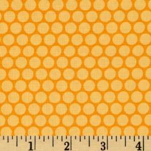 44 Wide Rainy Days and Mondays Dots Golden Orange Fabric 