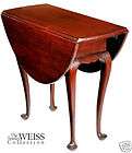 SWC Small Mahogany Queen Anne style Drop Leaf Table