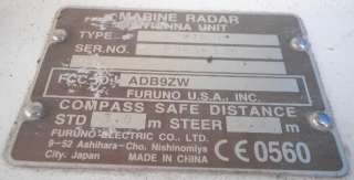 Furuno Marine Radar Antenna Scanner Unit C2P7N2N ADB9ZW  