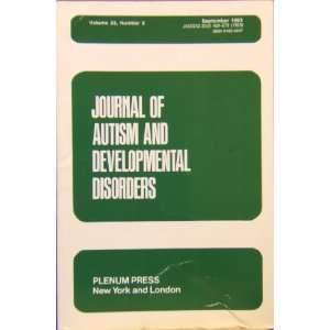  Journal of Autism and Developmental Disorders, September 
