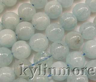 8SE06687a 12mm Aquamarine Round Beads 15  
