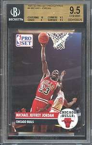 1991 92 Pro Set Prototypes #4 Michael Jordan BGS 9.5  
