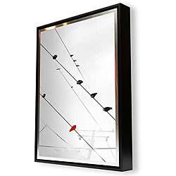 Sara Abott Birds on a Wire II Framed Metal Art  