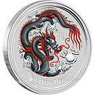 Australia 2012 1$ Year of the Dragon Black Berlin Coin Show Specimen 