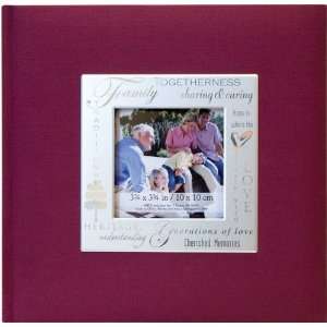  Fabric Expressions Photo Album Family   Burgundy