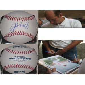 JOHN SMOLTZ,ATLANTA BRAVES,BOSTON RED SOX,SIGNED MLB BASEBALL WITH 