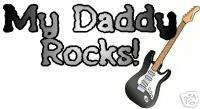 My Daddy Dad Uncle BAND Rocks kids Toddler t shirt tee  