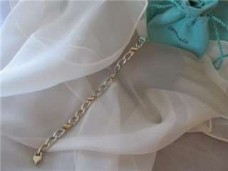 Tiffany & Co. Sterling Silver & 18K Gold Link Bracelet  