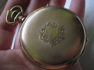 Antique Ladies Elgin Pocket Watch 0S 15J Hunting Case  
