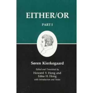  Either/Or, Part I. Soren Kierkegaard Books
