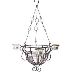 Deco Votive Basket Chandelier  