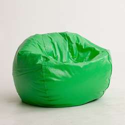 BeanSack Lime Vinyl Green Bean Bag Chair  
