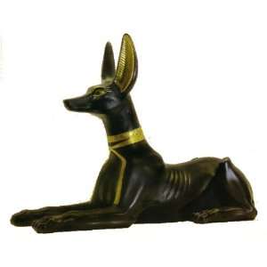 Anubis Statue 12 Inches Long Solid and Heavy Art Piece  