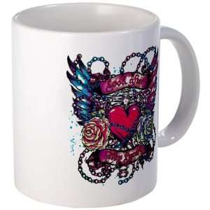  Mug (Coffee Drink Cup) Look After My Heart Roses Chains 