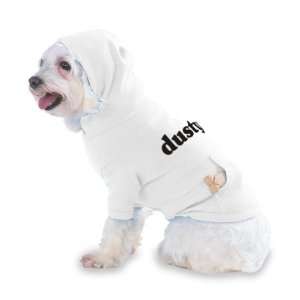  dusty Hooded T Shirt for Dog or Cat LARGE   WHITE Kitchen 
