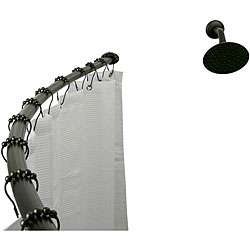 Curved Oil rubbed Bronze Shower Rod  