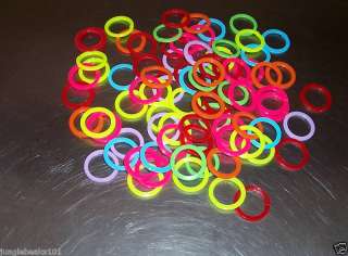 24 Plastic Coil Rings bird toy parts parrots crafts  