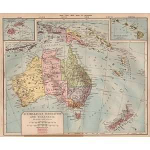  Butler 1887 Antique Map of Australia