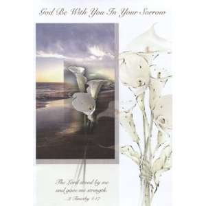  God Be With You In Your Sorrow Sympathy Card (Malhame 8703 