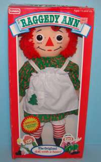 Raggedy Ann Christmas Doll 1988 Playskool 17 inch NRFB  