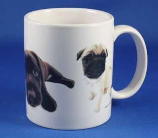The DOG Artist Collection Ceramic Mug Pug Labrador  