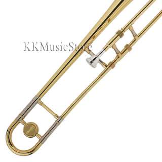Mendini Gold/Silver School Bb Slide Trombone +$39 Tuner  
