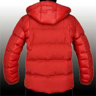 HUGO BOSS Mens PRO Red Real Down Warm Winter Puffer Ski Jacket Coat 