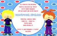 Boys/Girls Bowling Party Invitations~Change Hair Color  