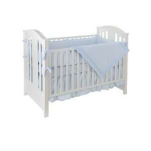   SALE Picci 4 Piece Bedding Set In Alex  Solid Blue and Gingham Baby