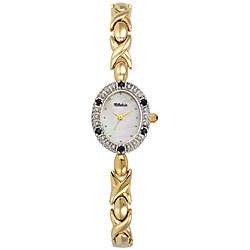 Dufonte Genuine Sapphire XOXO Bracelet Watch  