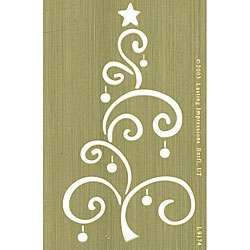 Lasting Impressions Brass Ornament Tree Embossing Template   