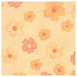  Flower Pox Orange Fabric