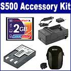 Canon Powershot S500 Camera Accessory Kit By Synergy, Charger, Battery 