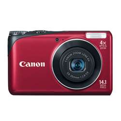 Canon PowerShot A2200 14.1MP Red Digital Camera  