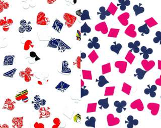   Confetti Punches Card Suits Hearts Diamonds Clubs Spades ½ Punch