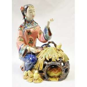  Ceramic Shanghai Lady Figurine Statue