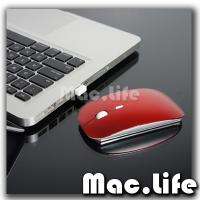 RED USB Wireless Optical Mouse for Macbook All Laptop  