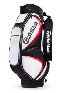 New TaylorMade 2012 Monaco 4.0 Cart Bag (Black/White/Red)  